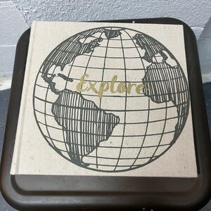 Explore Canvas Globe Book, Photo Album